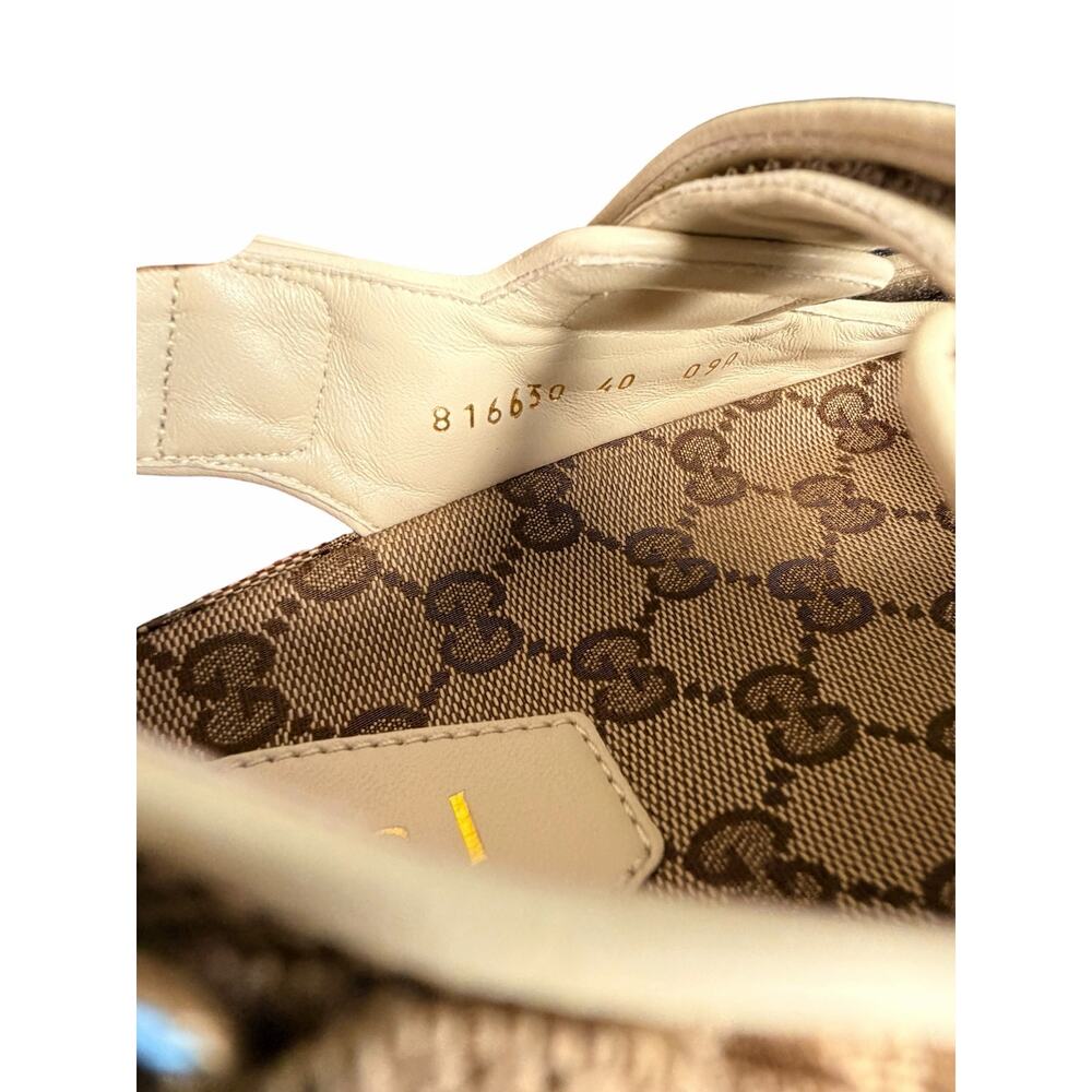 Gucci NIB Marmont GG Canvas Sandal in Beige Monogram Size 40 - Picture 12 of 12